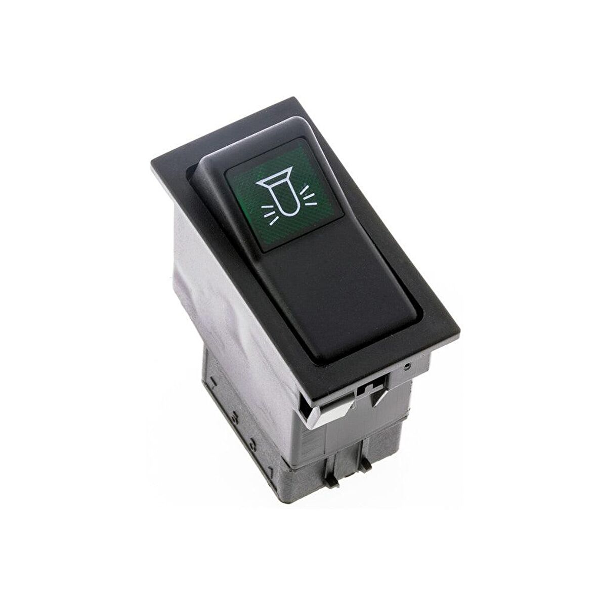 Universal Döner Uyarı Işığı Tepe Lamba Düğmesi Anahtarı 2 Pin Rocker Switch - Ampullü 12V