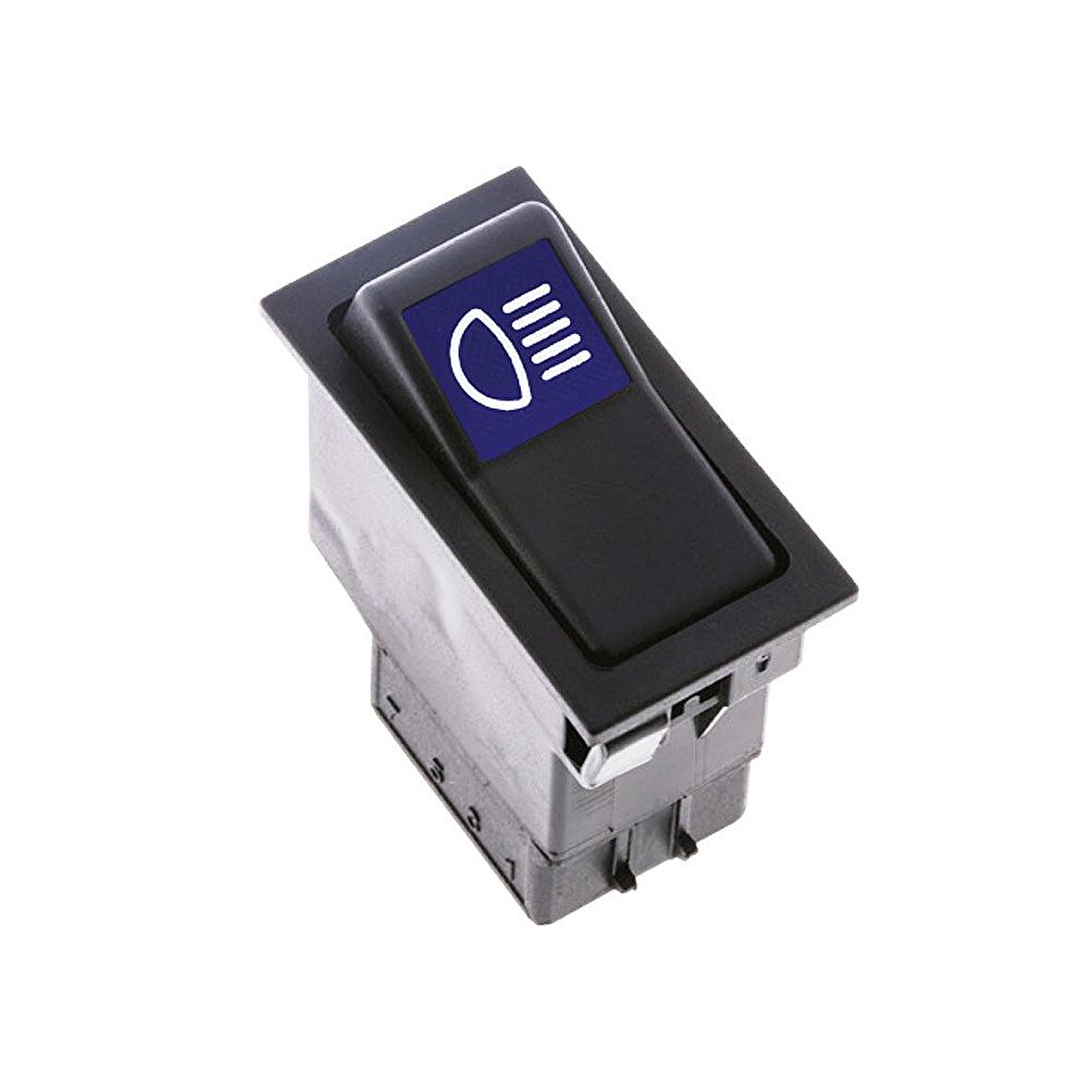 Universal Uzun Far Düğmesi Anahtarı 3 Pin Rocker Switch - Ampullü 12V