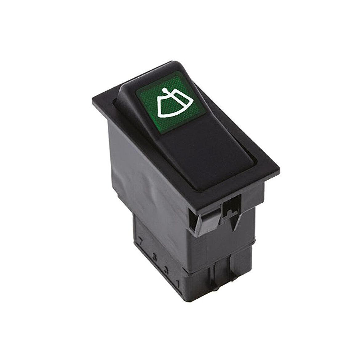 Universal Silecek Düğmesi Anahtarı 6 Pin Rocker Switch - Ampullü 12V