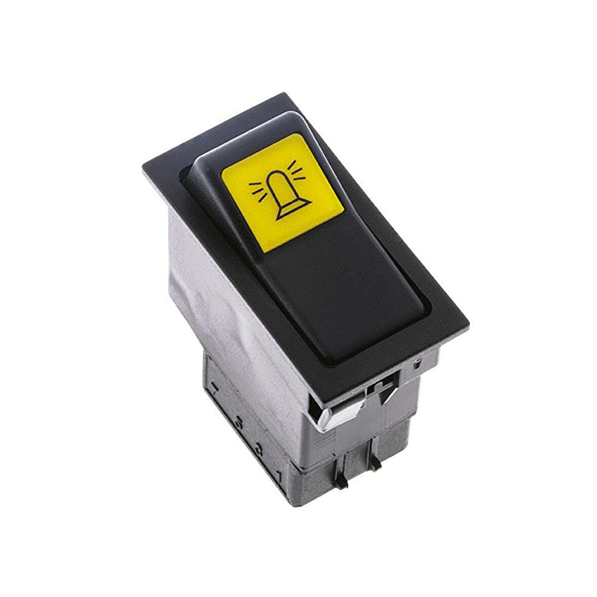 Universal Döner Uyarı Işığı Tepe Lamba Düğmesi Anahtarı 2 Pin Rocker Switch - Ampullü 12V