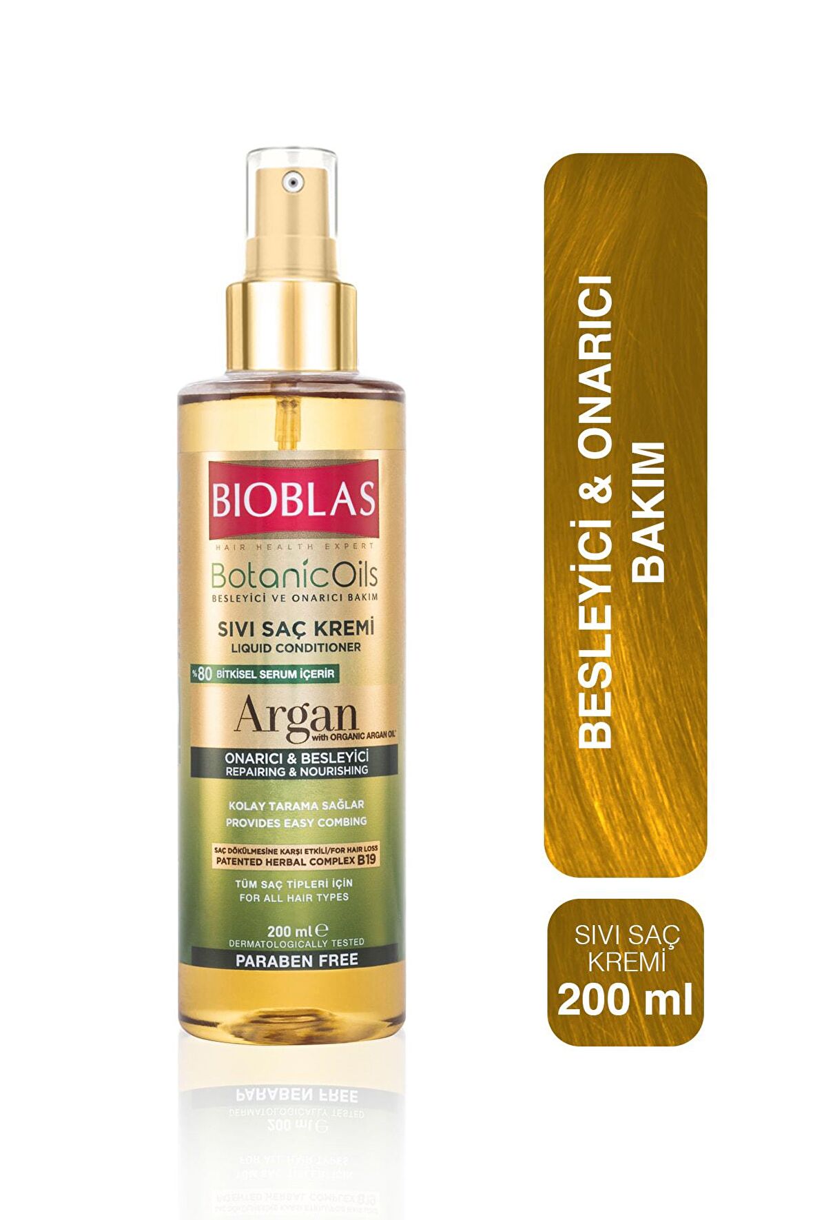 Botanıc Oıls Argan Yağlı Sıvı Saç Kremi Sprey 200 Ml