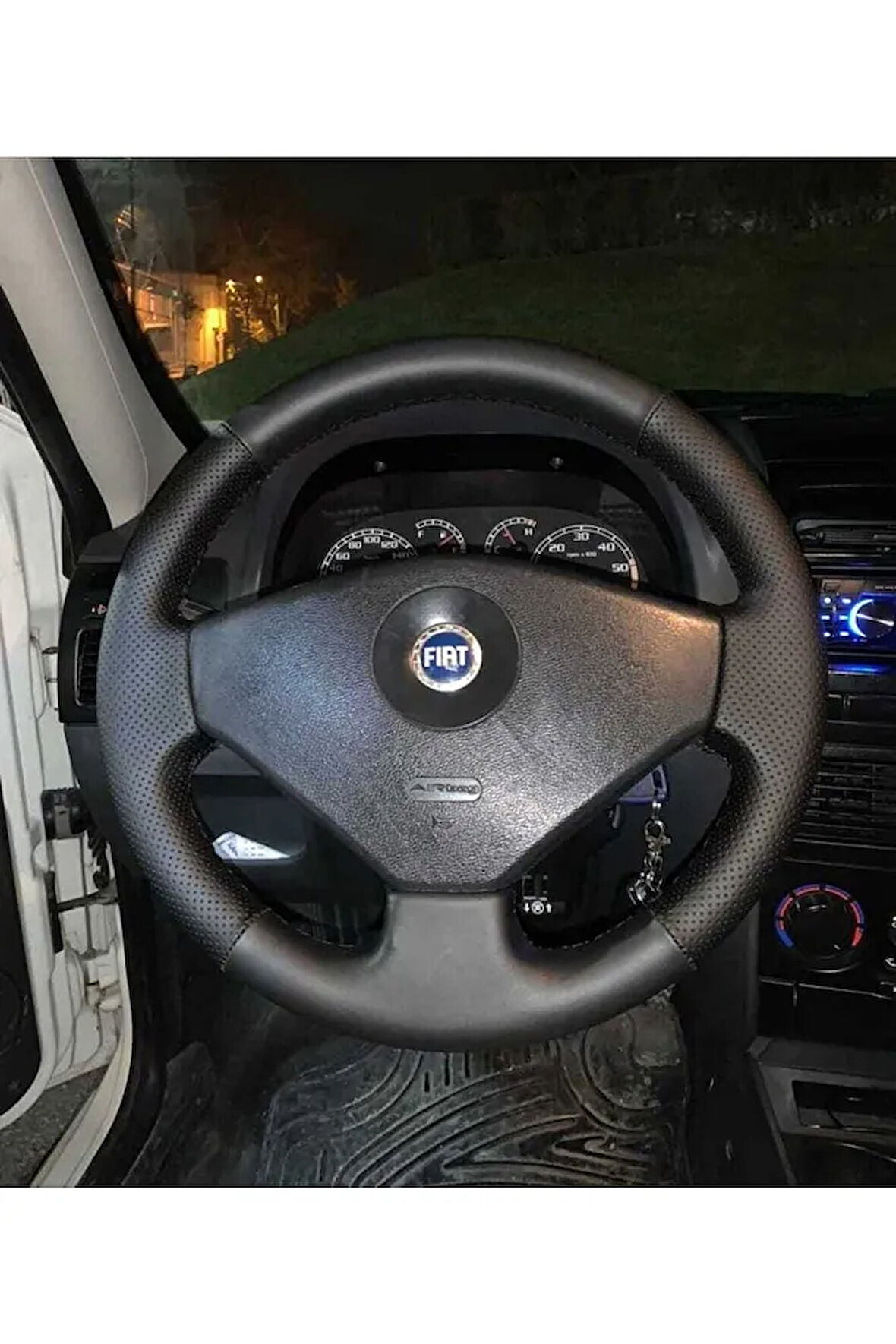 Fiat Albea Araca Özel Direksiyon Kılıfı Noktalı-soft Model