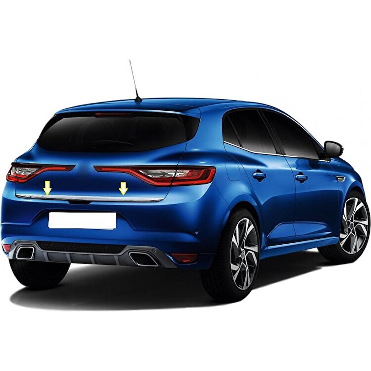 Renault Megane 4 Krom Bagaj Alt Çıtası 2015 Üzeri P. Çelik (HB)