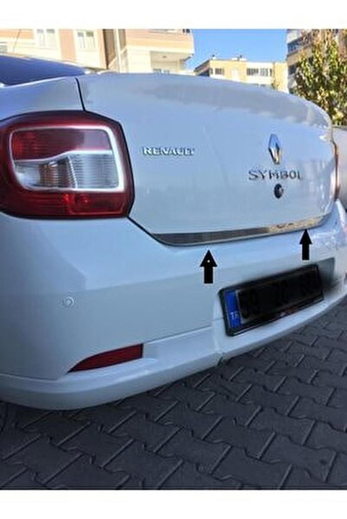 Renault Clio 4 Symbol Krom Alt Bagaj Çıtası 2013 Üzeri P.Çelik