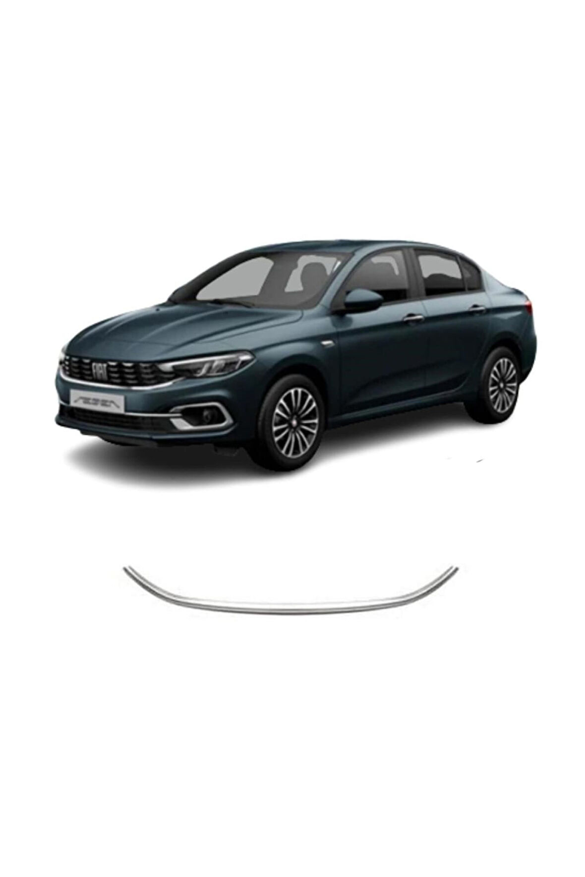 Fiat Egea Krom Ön Alt Panjur Çıtası Hb - Sd 2021-2024 Paslanmaz Çelik