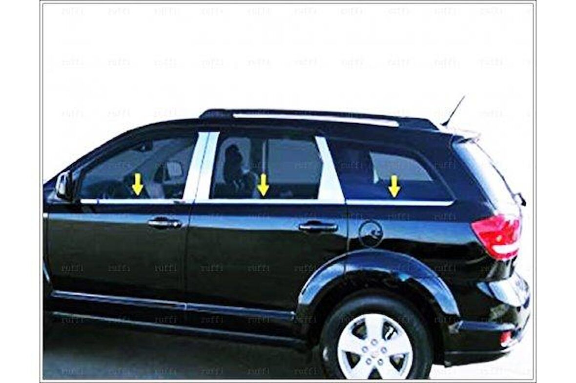 Fiat Freemont Krom Cam Çıtası 6 prç. 2012 Üzeri P. Çelik