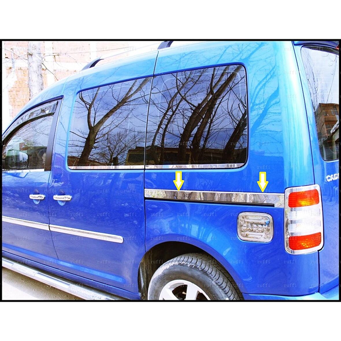 VW Caddy MAXİ Krom Sürgü Nikelajı 2 pcs P.ÇELİK 2004-2015