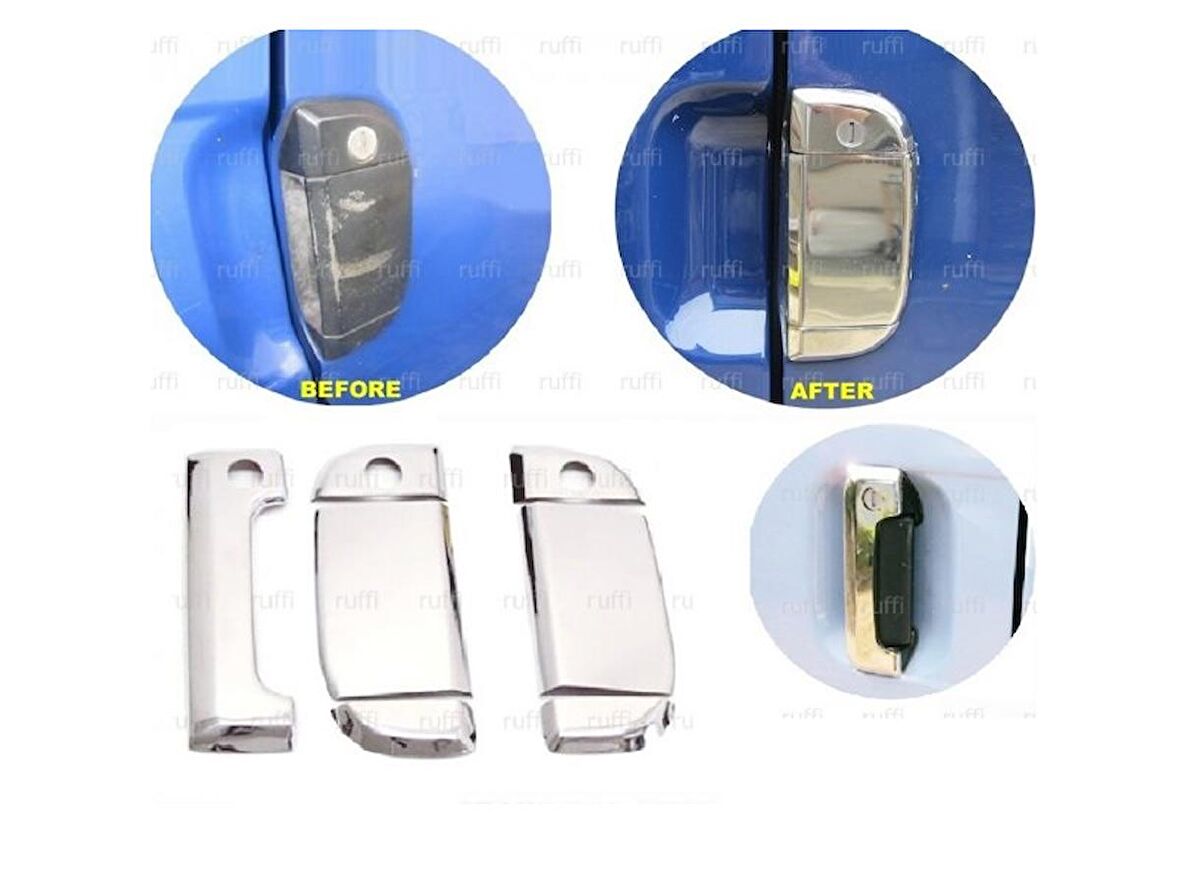VW T4 Transporter Krom Arka Kapı Kolu 1995-2003 Paslanmaz Çelik