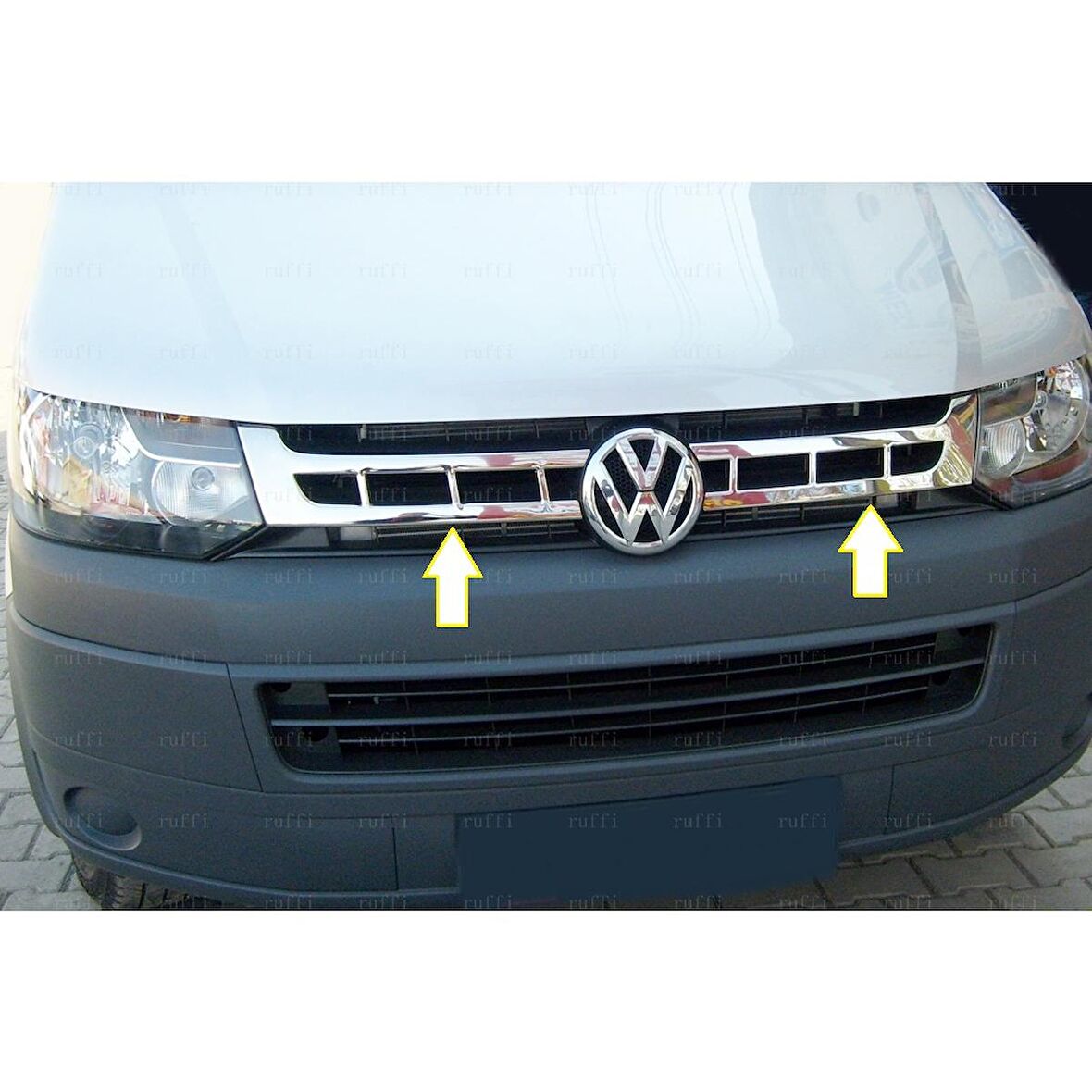 VW T5 Caravelle Krom Ön Panjur 2 prç. 2010-2015 P. Çelik