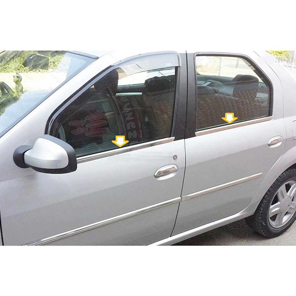 Dacia Logan FAZ 2 Krom Cam Çıtası 2008-2017 Arası