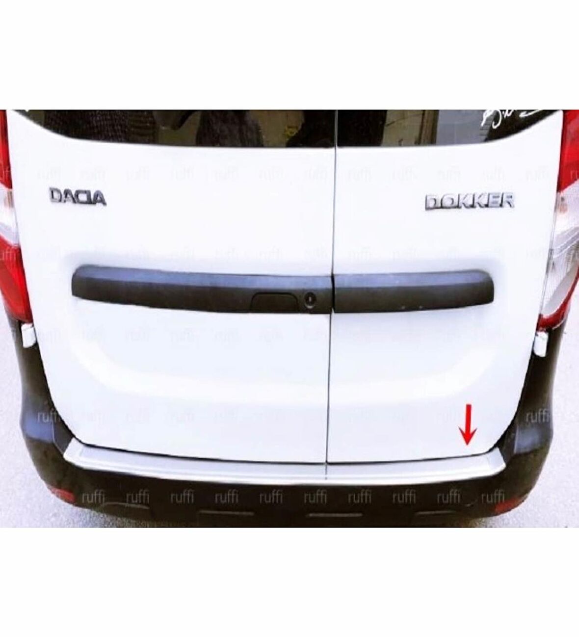 Dacia Dokker Krom Arka Tampon Eşiği 2012 Üzeri Paslanmaz Çelik