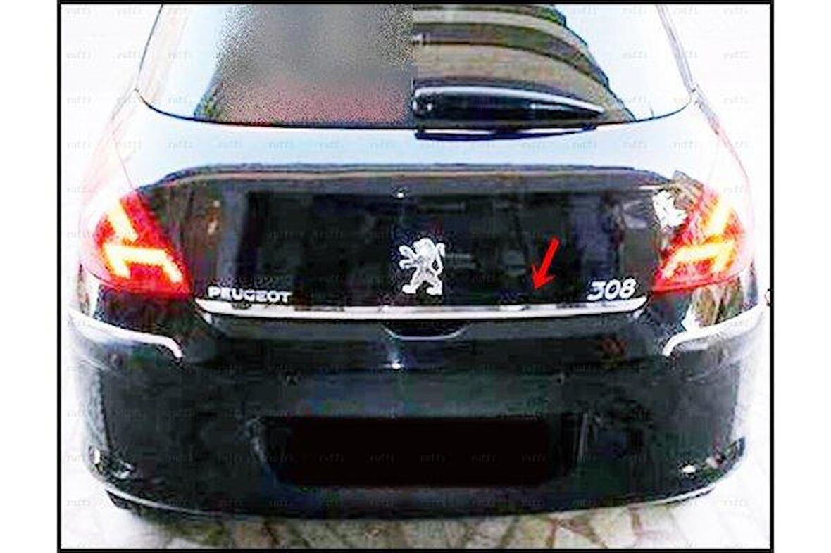 Peugeot 308 Krom Bagaj Alt Çıtası 2007-2013 Arası P.Çelik