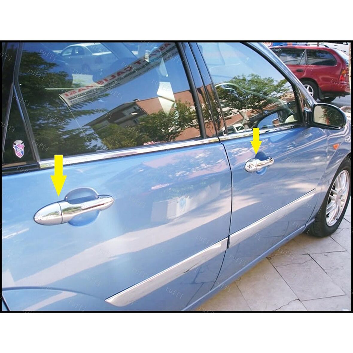 Ford Focus 1 SEDAN  Krom Kapı Kolu 4 kapı 1998-2005 Paslanmaz Çelik
