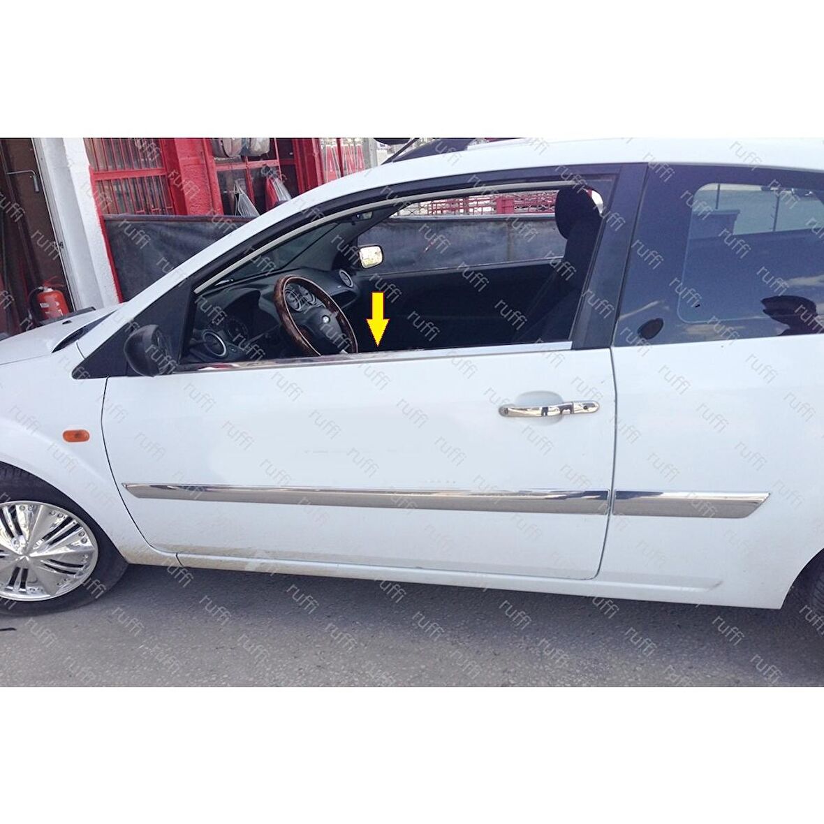 Ford Fiesta Krom Cam Çıtası 2 prç. 2002-2008 arası P. Çelik (COUPE)