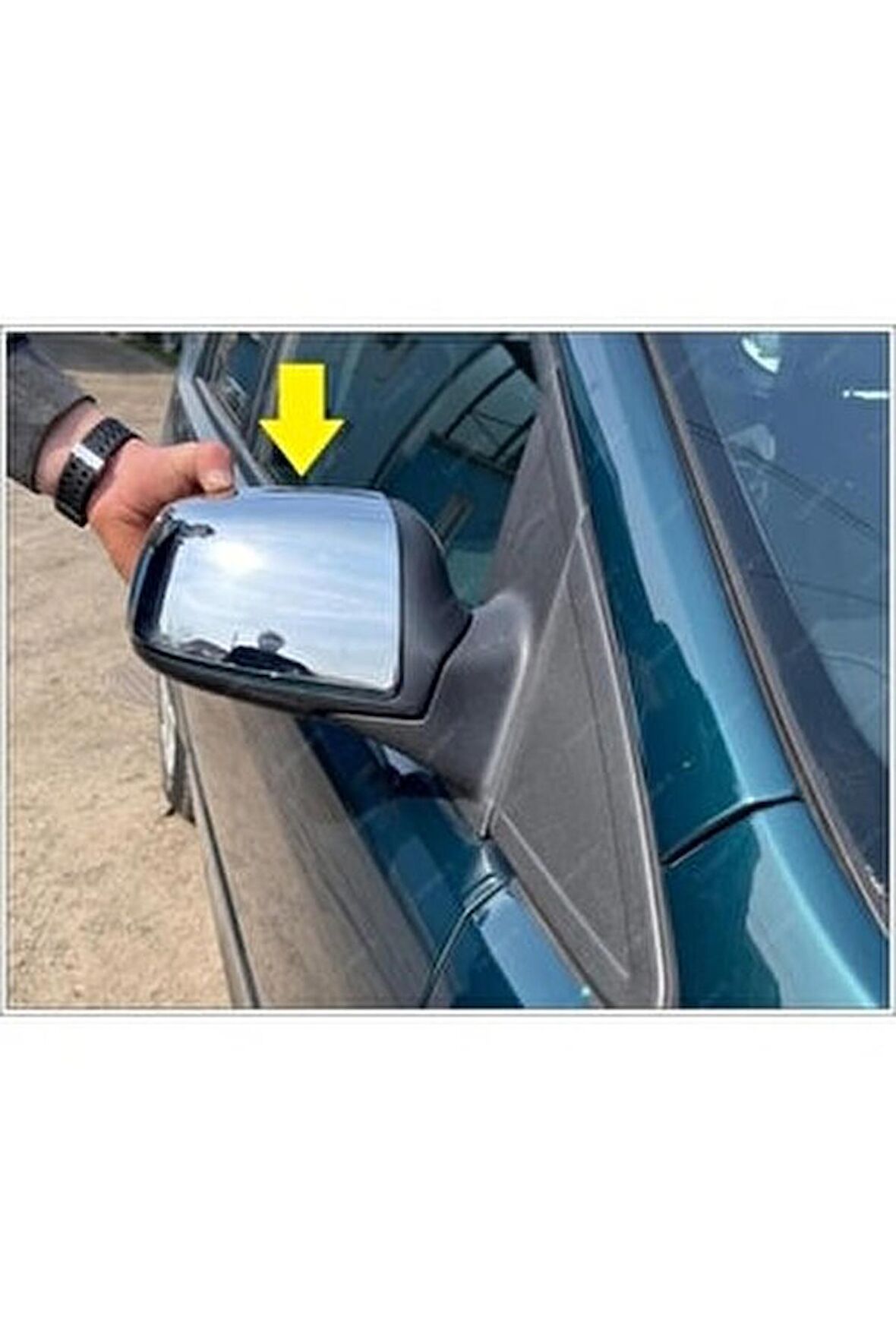 Ford Fiesta krom ayna kapağı 2 prç 2005-2008 arası P.Çelik