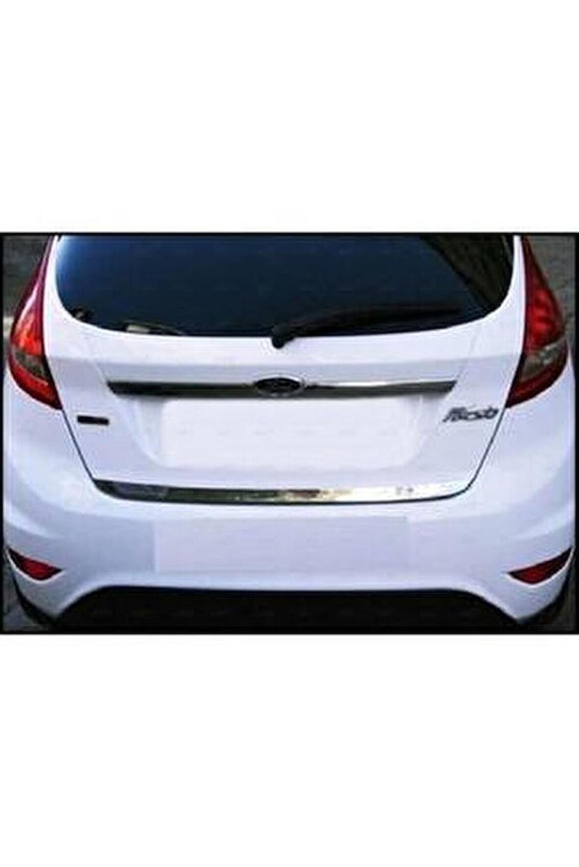 Ford Fiesta Krom Bagaj Alt Çıtası 2009-2017 Arası Paslanmaz Çelik