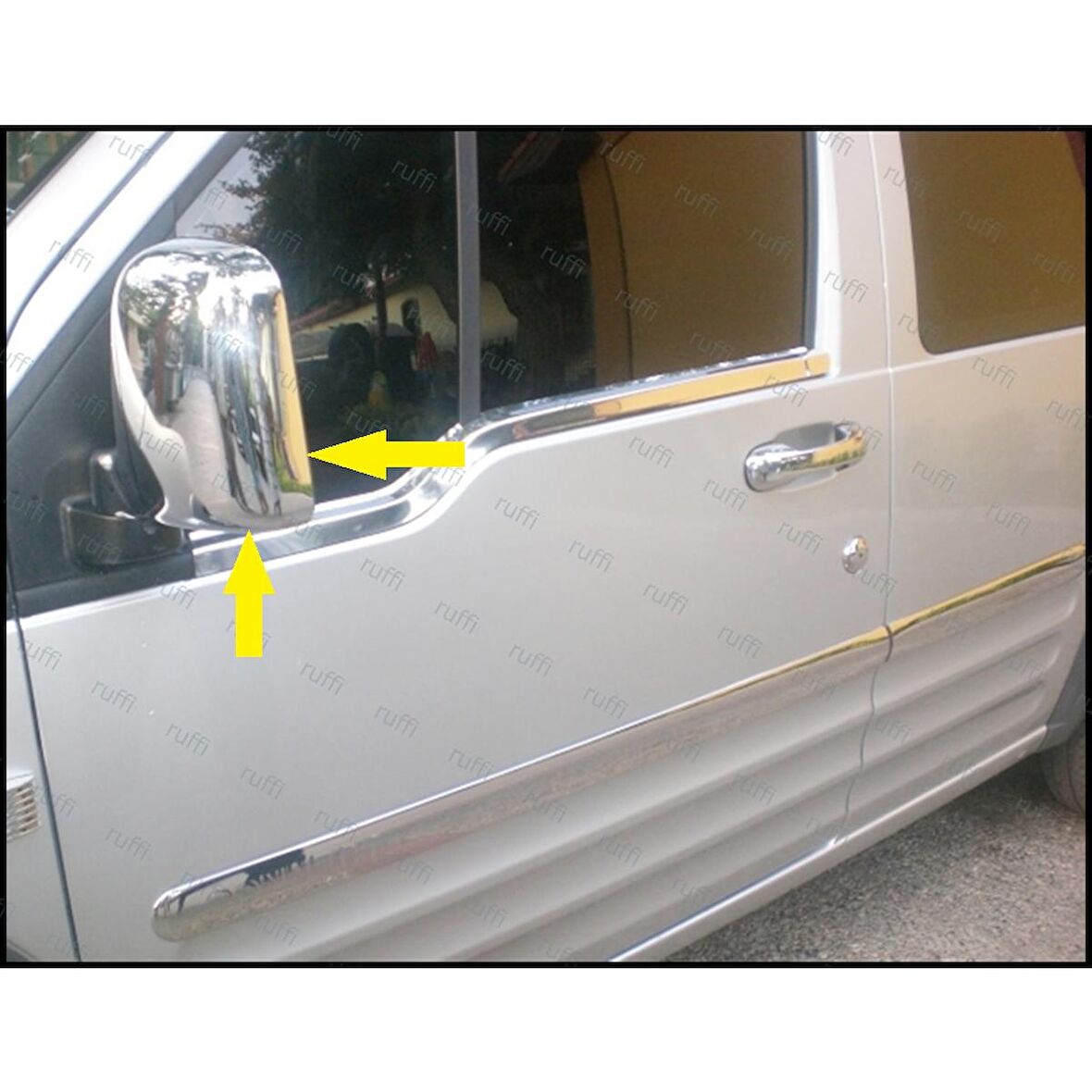 Ford Connect  Krom Ayna Kapağı 2 Parça 2002-2009 Arası P.Çelik