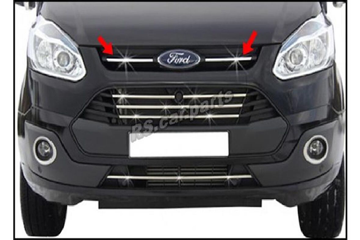 Ford Tourneo Custom Krom Ön Panjur 2 prç. 2012 ve üzeri P.Çelik