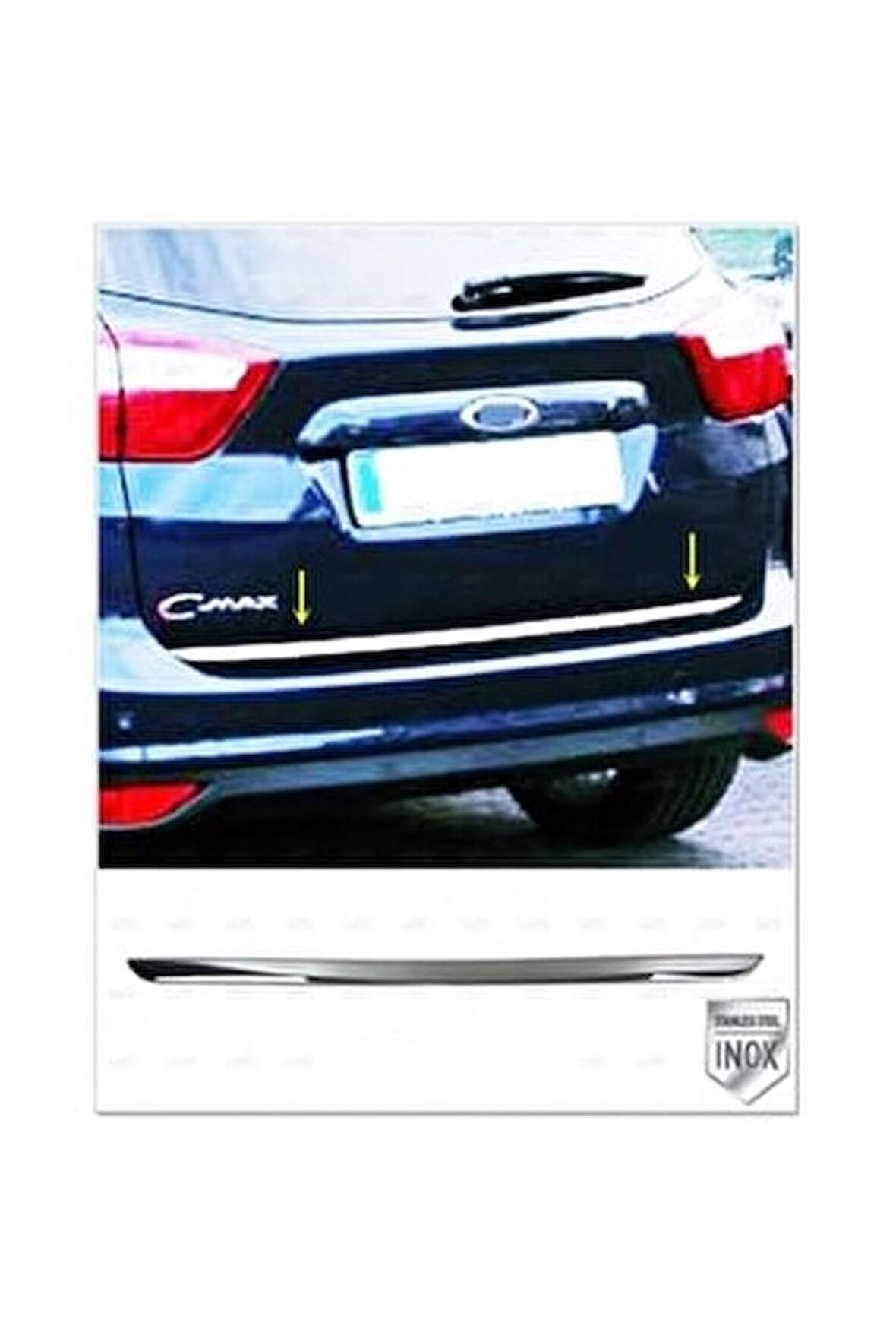 Ford C-Max Krom Bagaj Alt Çıtası 2010 Üzeri P. Çelik