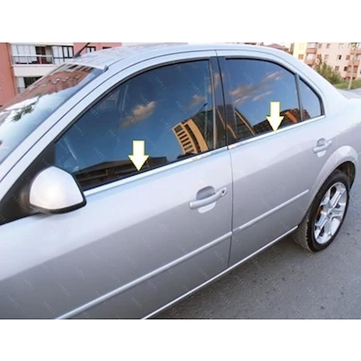 Ford Mondeo Krom Cam Çıtası 4 prç. 2000-2008 Paslanmaz Çelik