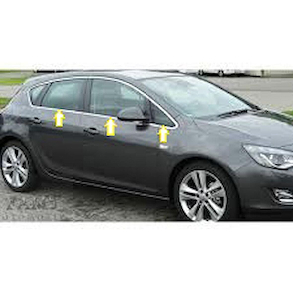 Opel Astra J Krom Cam Çıtası 6 prç. 2010-2015 P. Çelik (Hb)