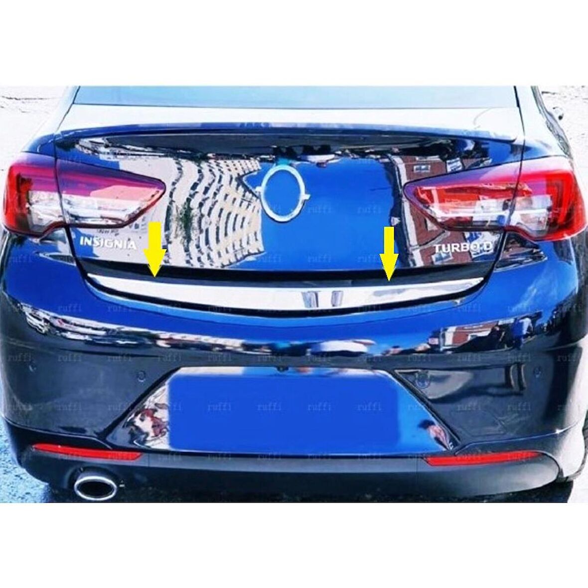 Opel Insignia B Krom Bagaj Alt Çıtası 2017 Üzeri Paslanmaz Çelik