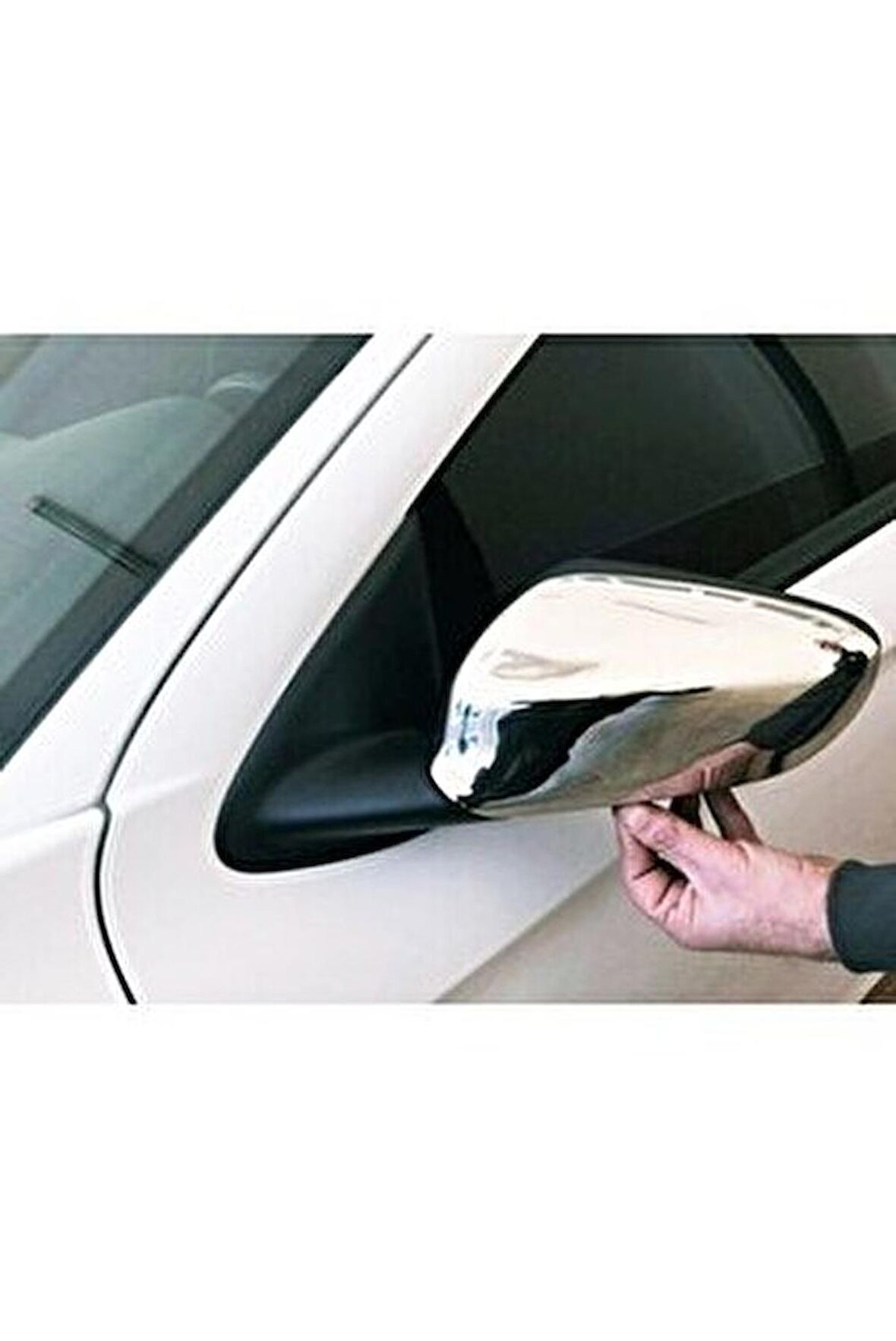 Citroen C4 Cactus Krom Ayna Kapağı 2 Parça 2014-2019 Paslanmaz Çelik