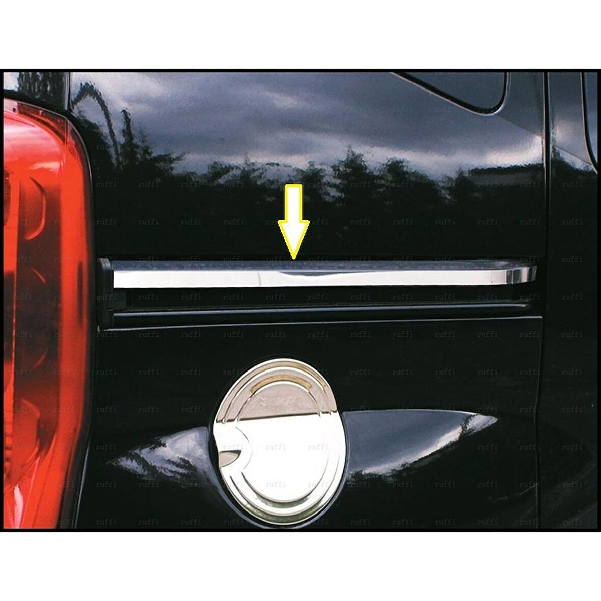Citroen Nemo Krom Sürgü Nikelajı 2 Parça 2008 Üzeri P.Çelik