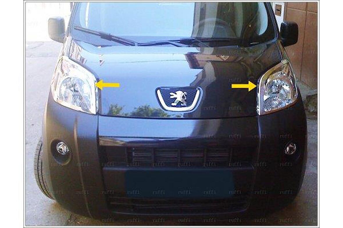 Citroen Nemo Krom Far Çerçevesi 2 Parça 2008 Üzeri Paslanmaz Çelik