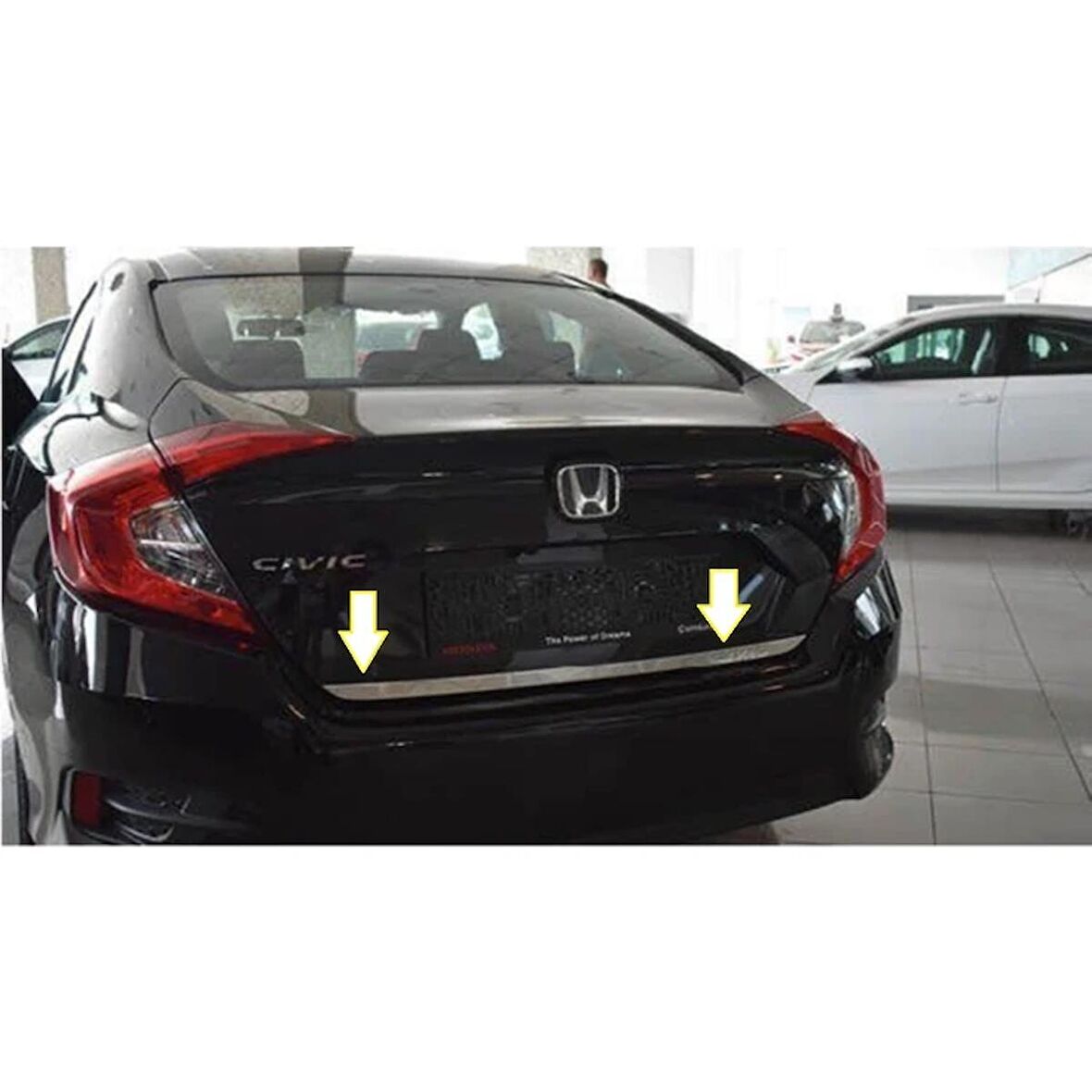 Honda Civic Krom Alt Bagaj Çıtası 2016 Üzeri P. Çelik