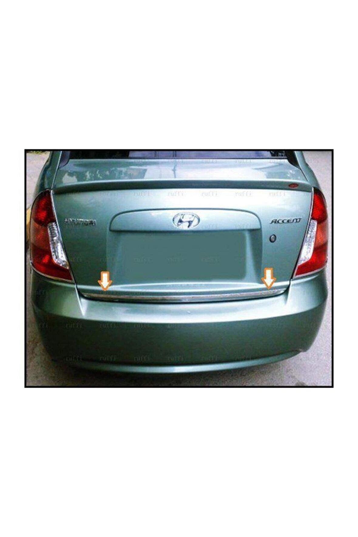 Hyundai Accent Era Krom Bagaj Alt Çıtası 2006 Üzeri P. Çelik