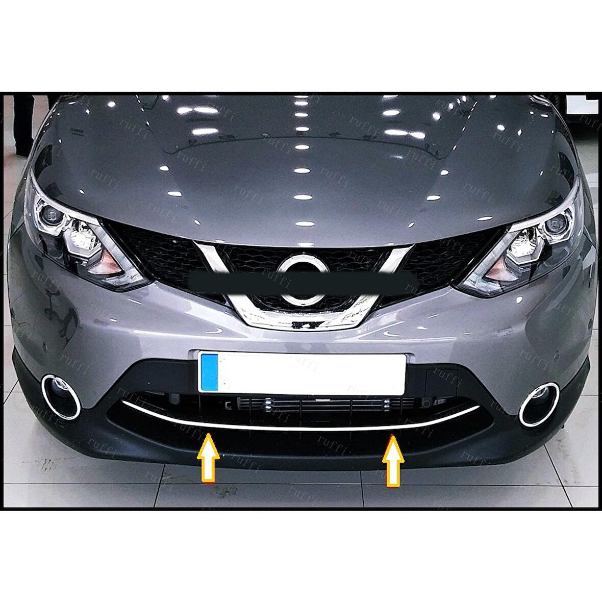 Nissan Qashqai Krom Alt Ön Panjur 2014-2017 P. ÇELİK