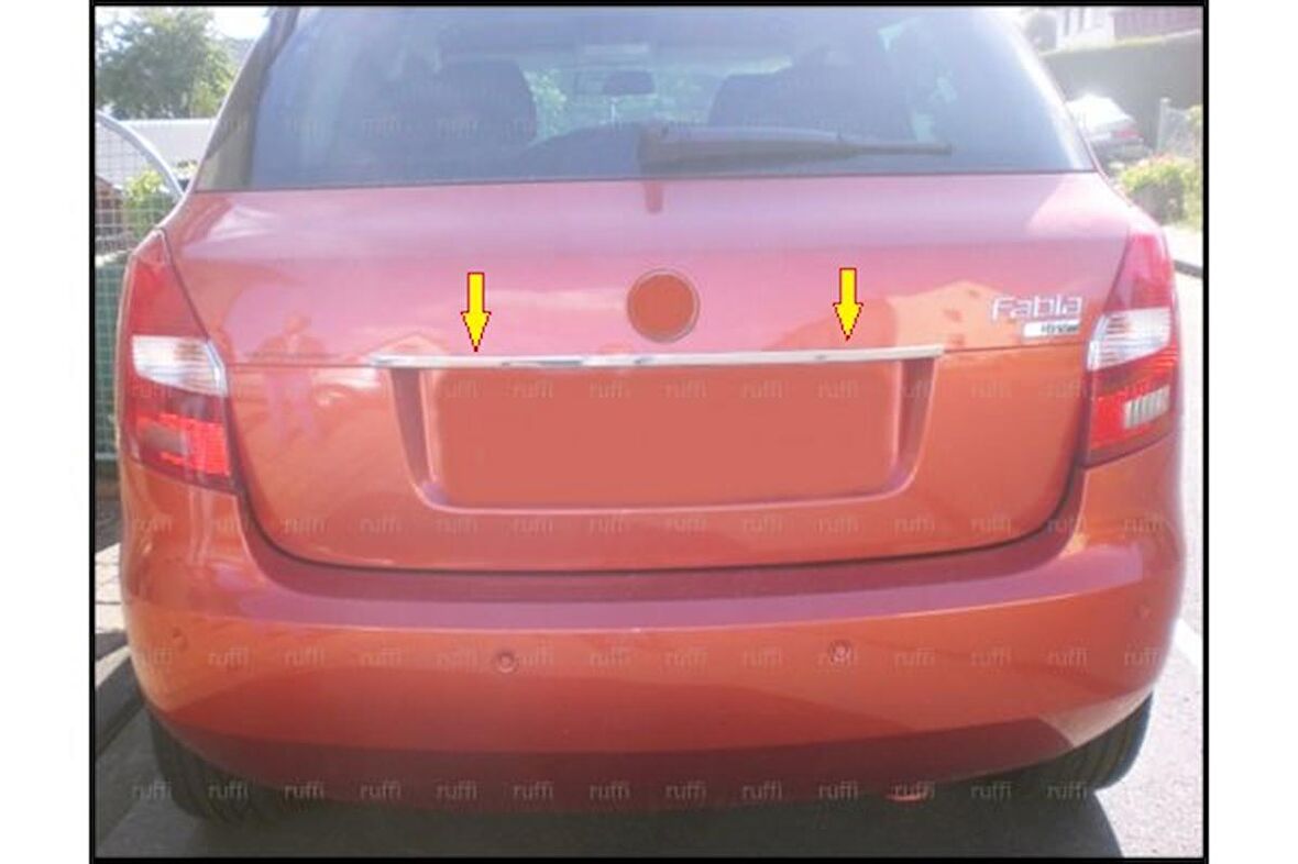 Skoda Fabia MK2 Krom Bagaj Çıtası 2008 Üzeri P. Çelik