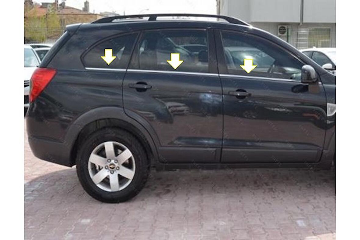 Chevrolet Captiva Krom Cam Çıtası 6 prç. 2007 Üzeri P. Çelik