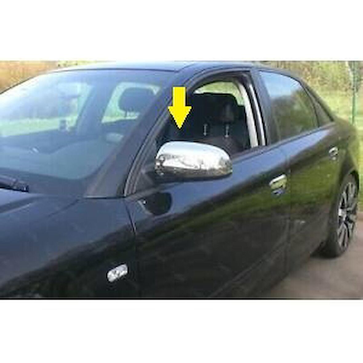 Audi A6 Ayna Kapağı Krom 2 Parça  2000-2009 Paslanmaz Çelik