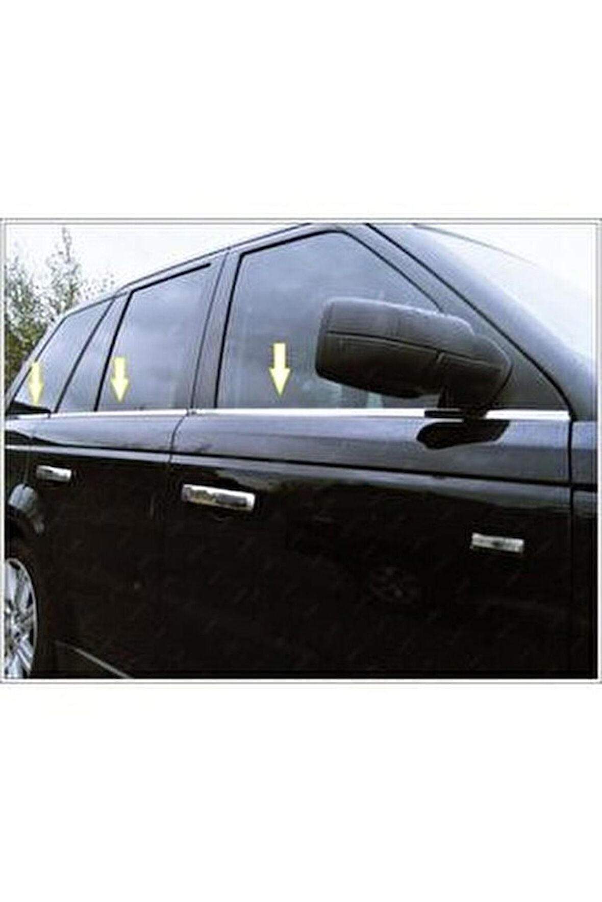 Land Range Rover 3 L322 Krom Cam Çıtası 6 prç. 2002 Üzeri P.Çelik