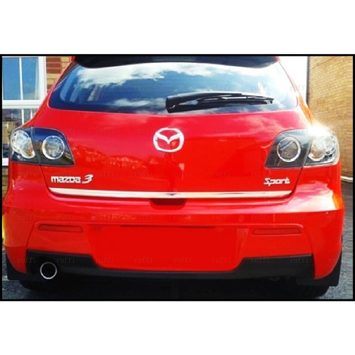 Mazda 3 HB Krom Bagaj Alt Çıtası 2003-2009 ARASI P.Çelik