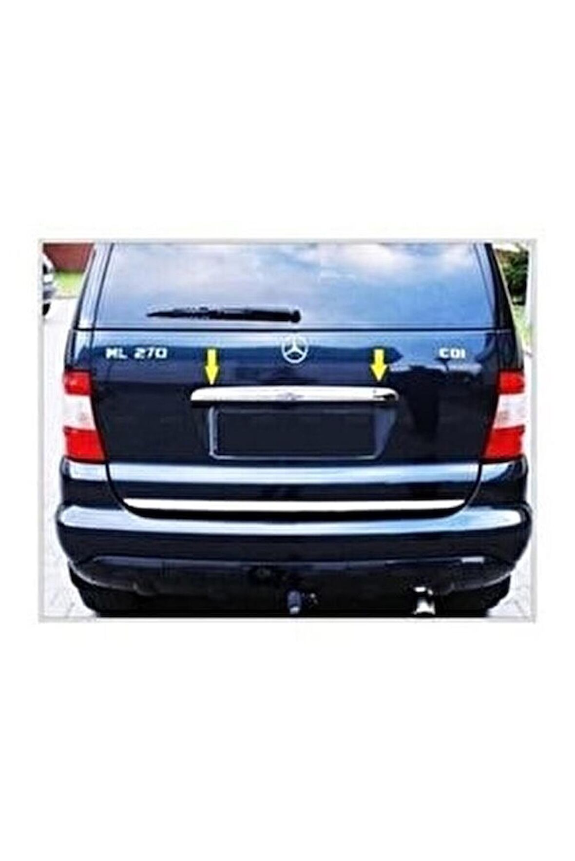Mercedes ML W163 Krom Bagaj Çıtası 1999-2006 P. Çelik