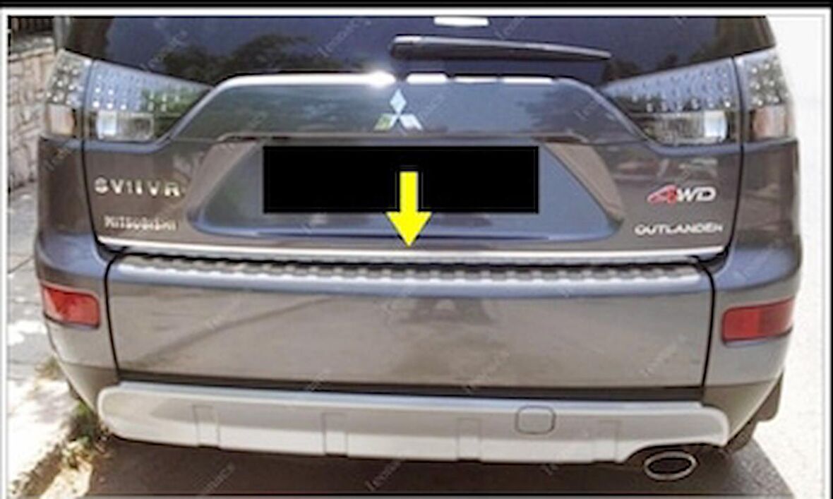 Mitsubishi Outlander Krom Alt Bagaj Çıtası 2005-2008 P. Çelik