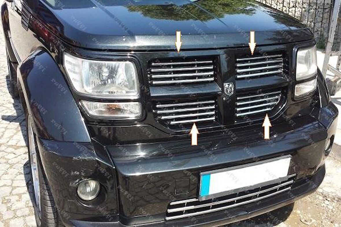 Dodge Nitro Krom Ön Panjur 16 parça P.Çelik 2006 Ve üzeri