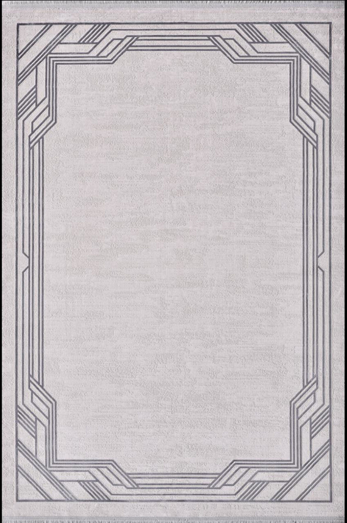 Artemis Halı Alegra 09100A Gri Krem Çizgi Desen Bambu Halı