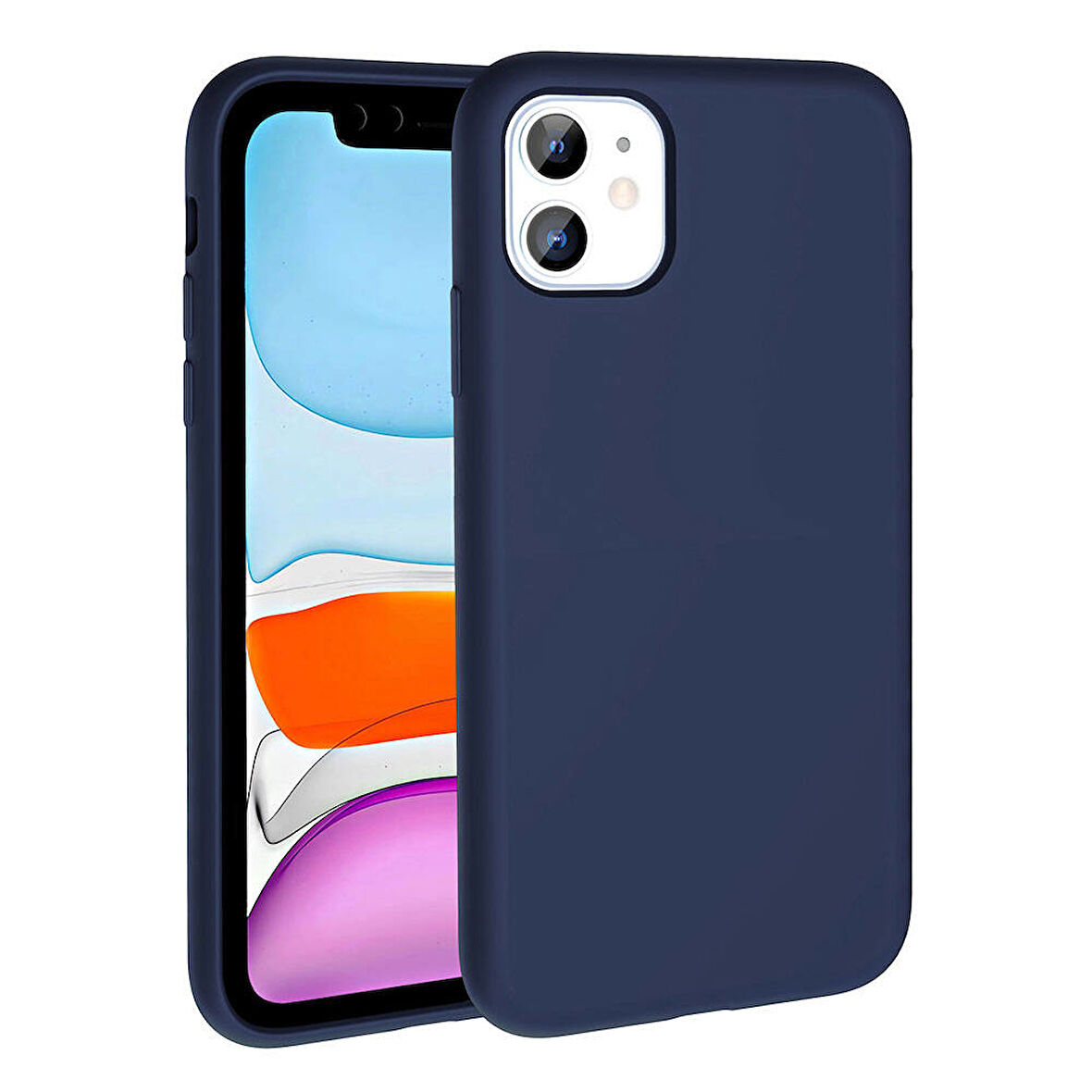 Apple Uyumlu iPhone 11 Kılıf M-safe Şarj Özellikli Sıvı Teknolojili Silinebilir Sert  Kivi Kapak