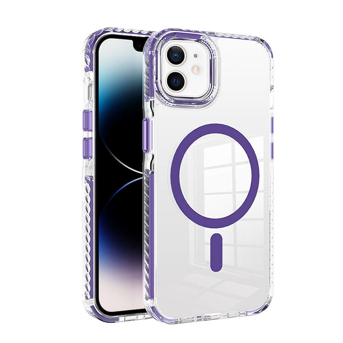 Apple Uyumlu iPhone 11 Kılıf M-safe Şarj Özellikli Airbagli Takılabilir Askı Aparatlı  Nana Kapak