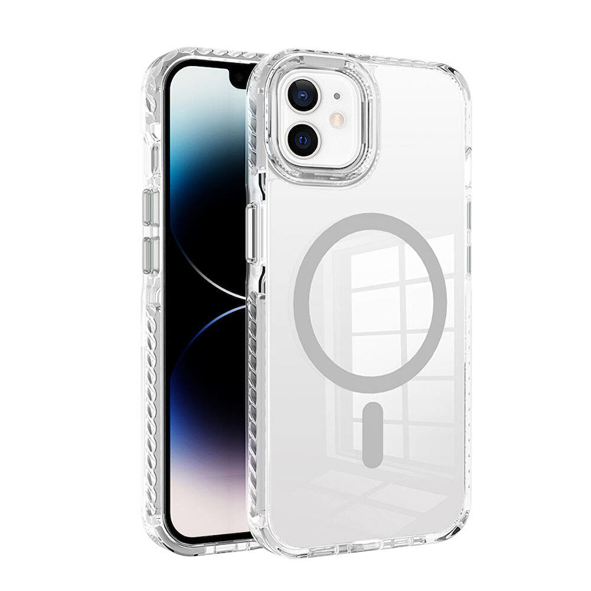 Apple Uyumlu iPhone 11 Kılıf M-safe Şarj Özellikli Airbagli Takılabilir Askı Aparatlı  Nana Kapak