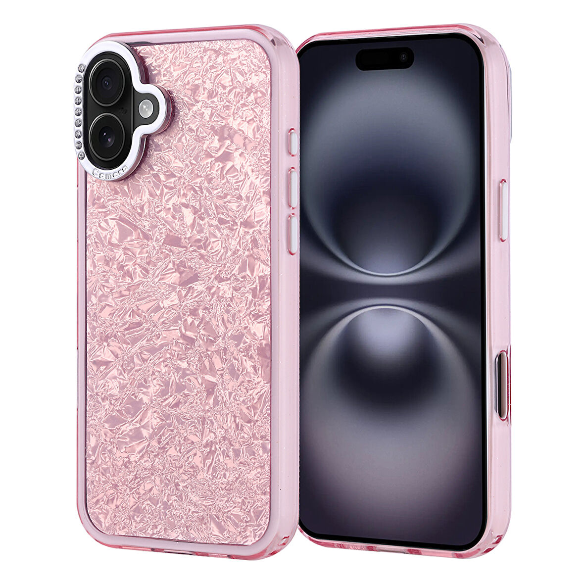 Apple iPhone 16 Plus Kılıf Taşlı Tasarımlı  Kapi Kapak