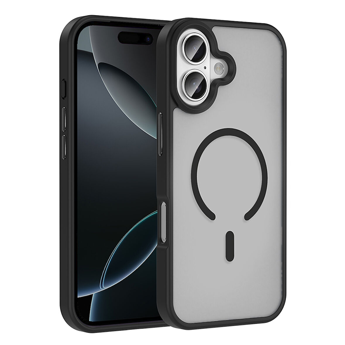 Apple Uyumlu iPhone 17 Kılıf M-safe Şarj Özellikli Mat Arka Yüzey Zore Sio Kapak