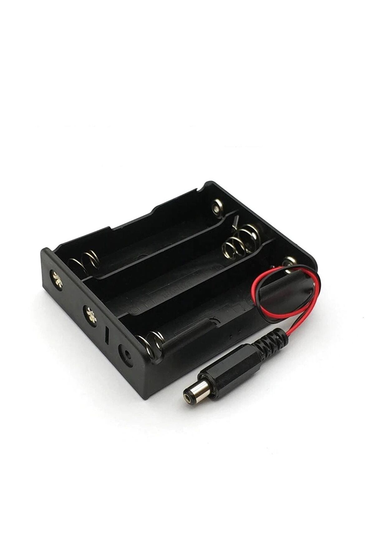 18650 Pil Yuvası 3lü 2.1mm Adaptör Soketli 3 Adet 11.1v Seri Lityum Lion Batarya Kutusu