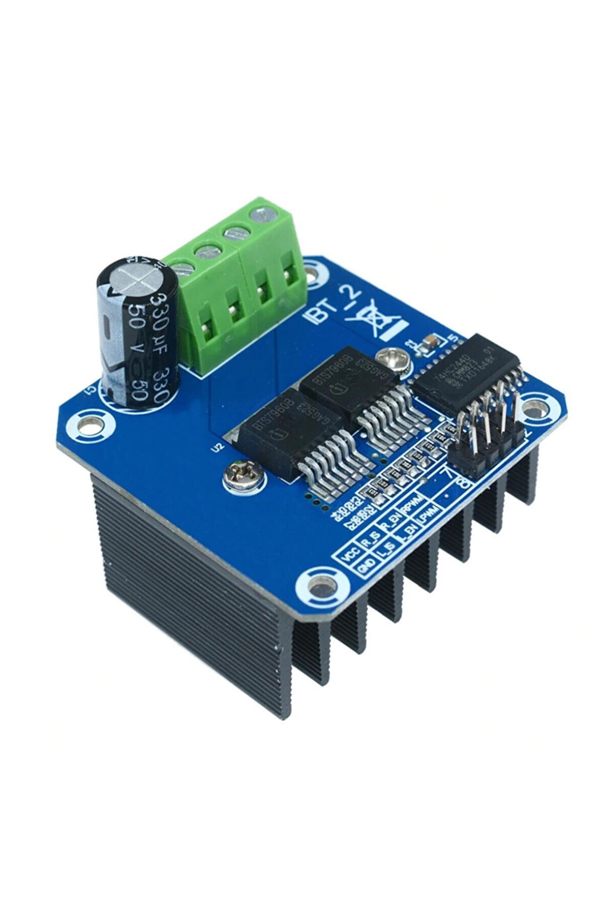 Bts7960b Motor Sürücü Modül-high Power-dc 27v-20a-robotik Proje
