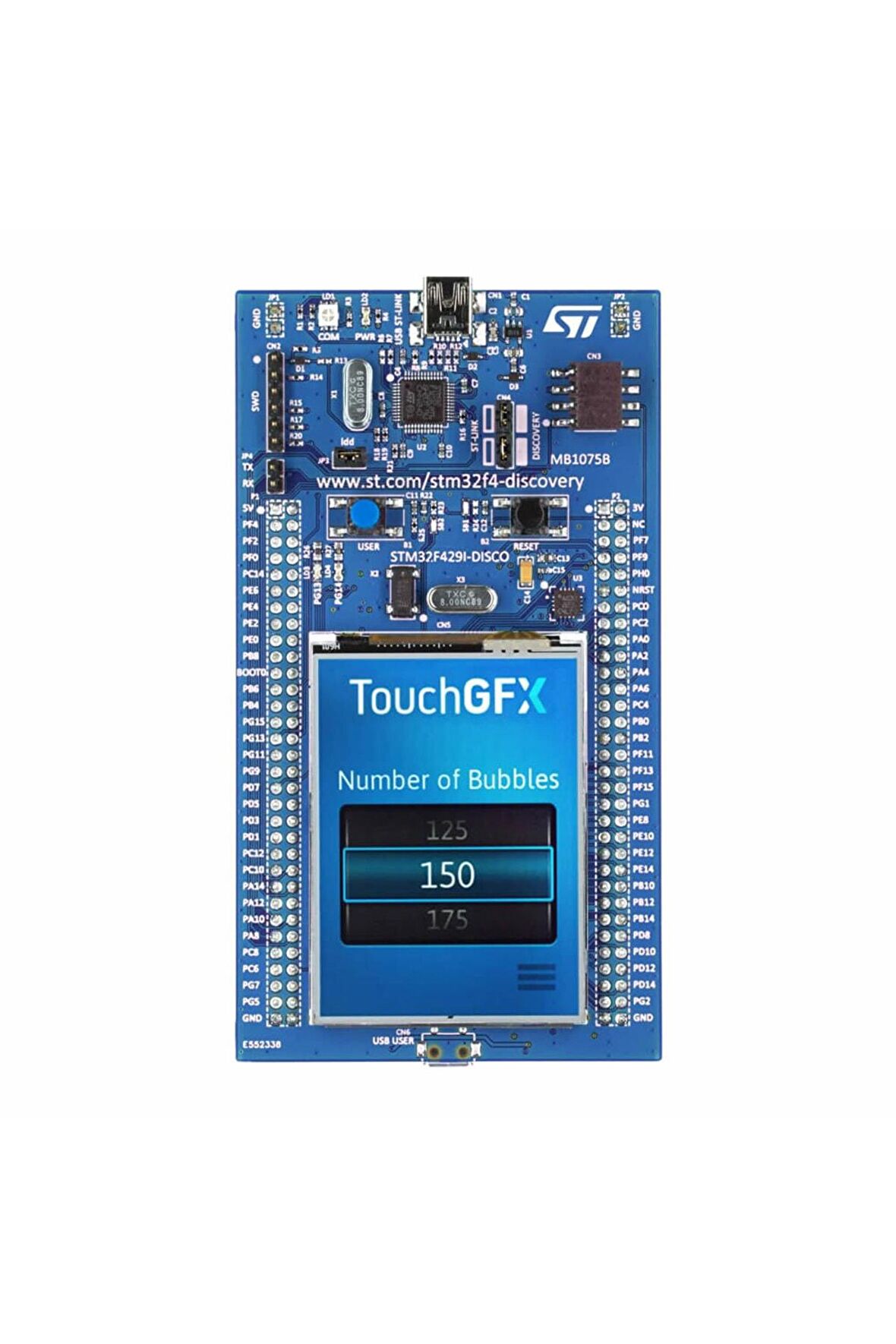 Stm32f429ı-dısc1 Geliştirme Kartı Discovery Kit Arm Cortex-m4 Mcu 2.4 Tft Lcd Stm32 Geliştirme Kartı