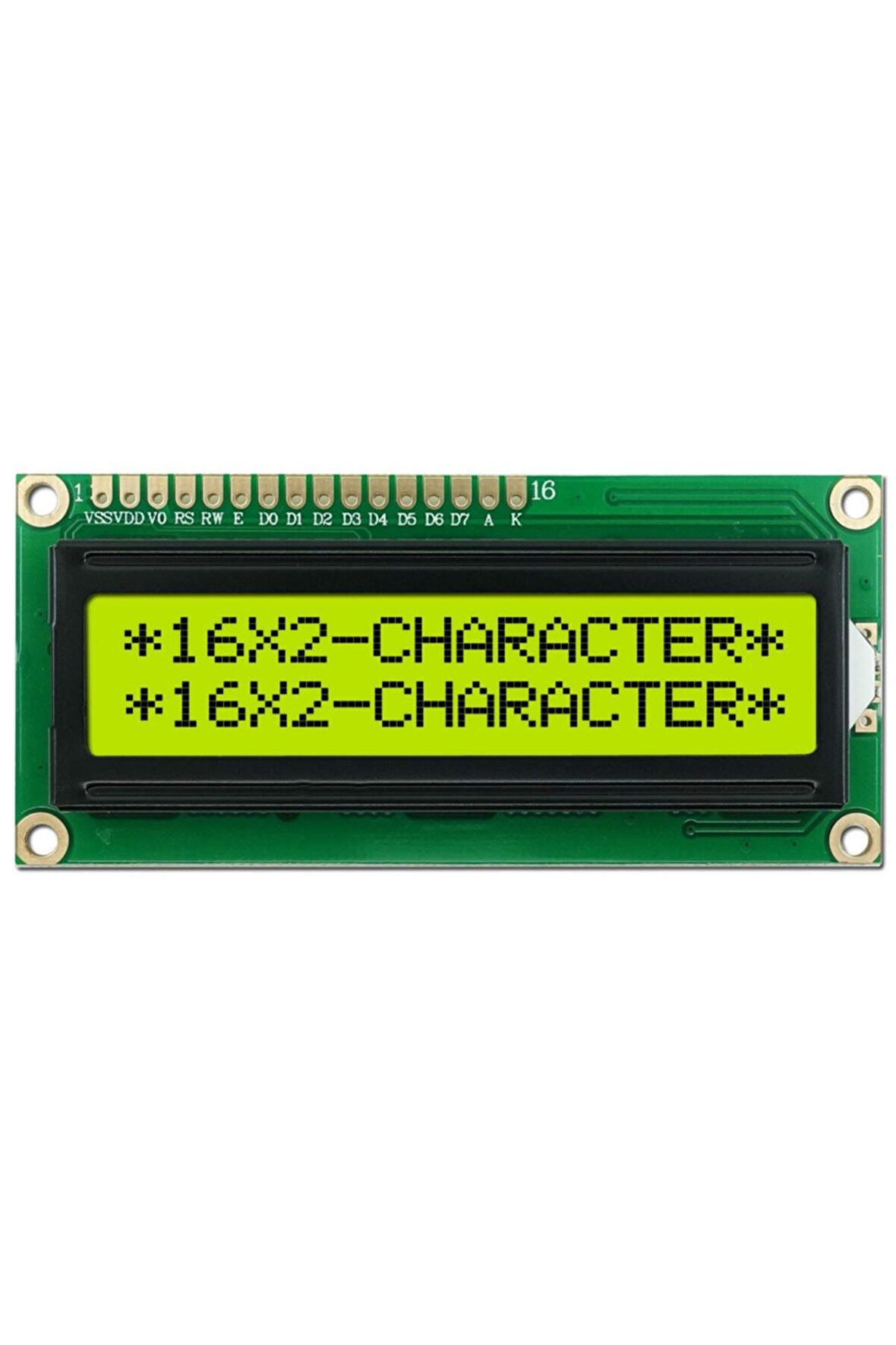 2x16 Karakter Lcd Yeşil Backlight 1602a Arduino 16x2